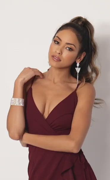 Party dresses \u003e Carisa Ruffle Dress in 